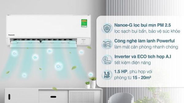 Máy lạnh Panasonic 1.5 HP CU/CS-XU12ZKH-8 Inverter