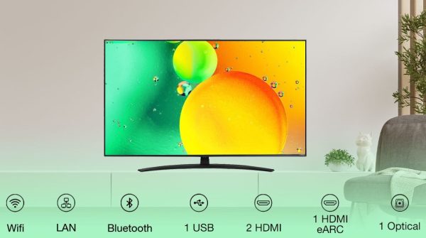 Smart Tivi NanoCell LG 4K 70 inch 70NANO76SQA
