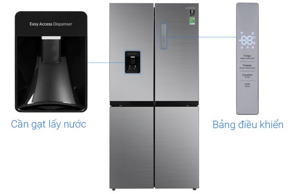Tủ lạnh Samsung Inverter 488 lít Multi Door RF48A4010M9SV