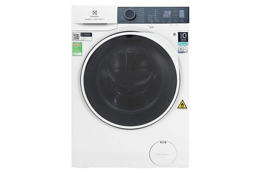 Máy giặt sấy Electrolux giặt 10 kg – sấy 7 kg EWW1024P5WB UltimateCare 500 Inverter
