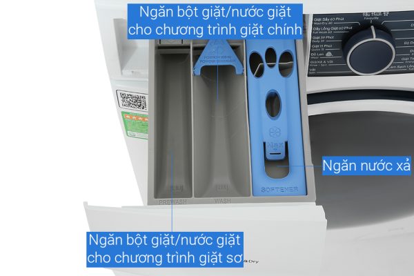 Máy giặt sấy Electrolux giặt 10 kg - sấy 7 kg EWW1024P5WB UltimateCare 500 Inverter