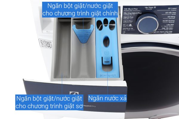 Máy giặt sấy Electrolux giặt 11 kg - sấy 7 kg EWW1142Q7WB  UltimateCare 700 Inverter