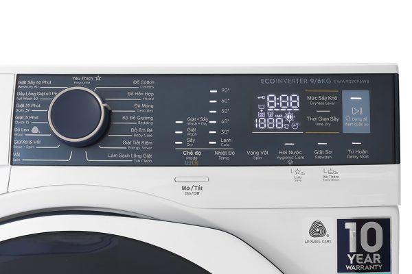 Máy giặt sấy Electrolux giặt 9 kg - sấy 6 kg EWW9024P5WB UltimateCare 500 Inverter