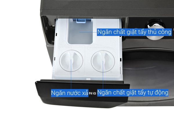 Máy giặt sấy Samsung giặt 11 kg - sấy 7 kg WD11T734DBXSV AI Ecobubble Inverter