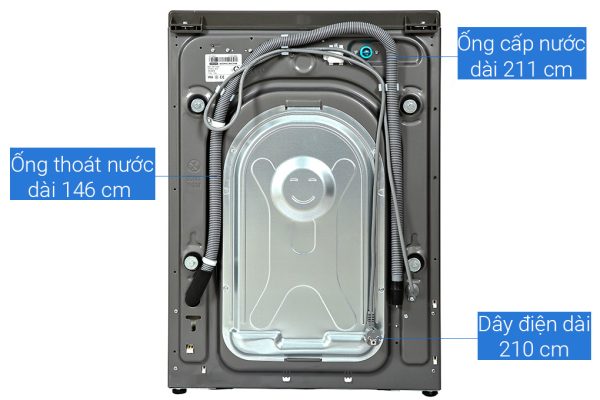 Máy giặt sấy Samsung giặt 11 kg - sấy 7 kg WD11T734DBXSV AI Ecobubble Inverter