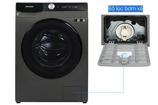 Máy giặt sấy Samsung giặt 11 kg - sấy 7 kg WD11T734DBXSV AI Ecobubble Inverter