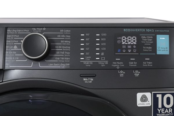 Máy giặt Electrolux 10 kg EWF1024P5SB UltimateCare 500 Inverter