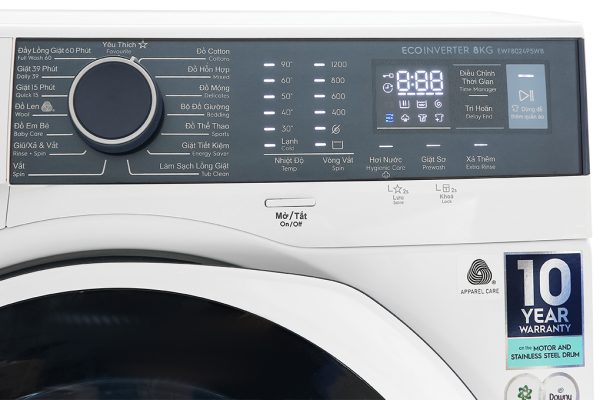 Máy giặt Electrolux 8 kg EWF8024P5WB Inverter