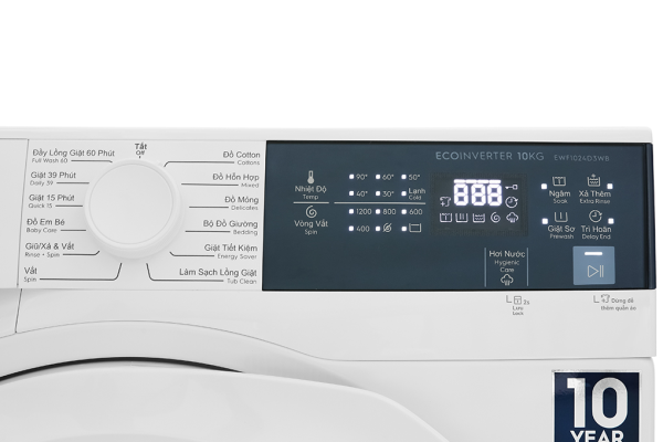 Máy giặt Electrolux 10 kg EWF1024D3WB UltimateCare 300 Inverter