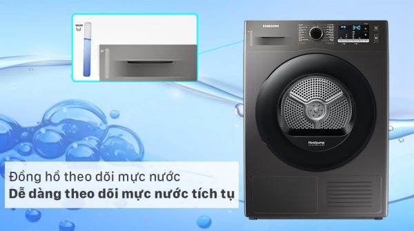 Máy sấy bơm nhiệt Samsung 9 kg DV90TA240AXSV