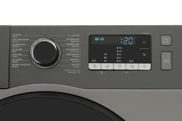 Máy sấy bơm nhiệt Samsung 9 kg DV90TA240AXSV