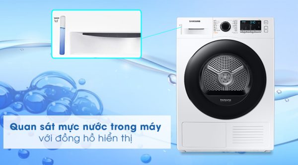 Máy sấy bơm nhiệt Samsung 9 kg DV90TA240AESV