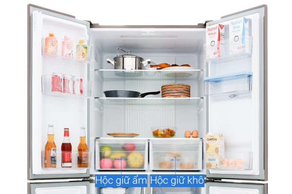 Tủ lạnh Aqua Inverter 456 lít Multi Door AQR-IGW525EM GB