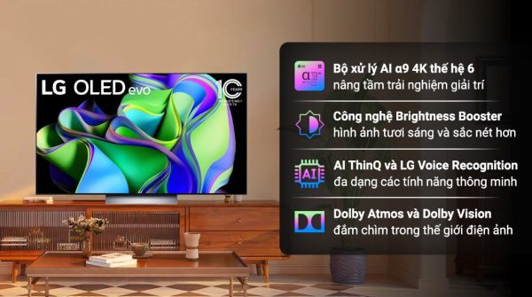 Smart Tivi OLED LG 4K 77 inch 77C3PSA