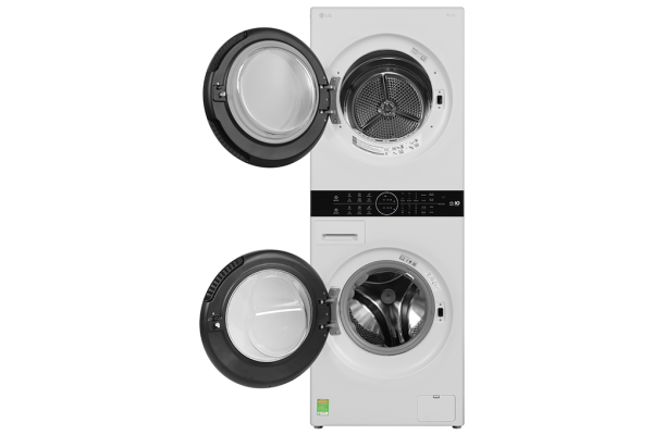 Tháp giặt sấy 14 kg - sấy 10 kg WT1410NHE LG WashTower Inverter