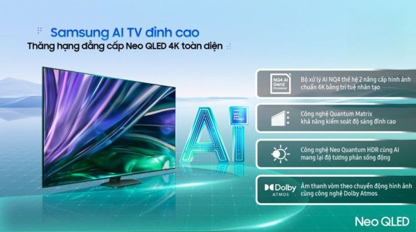 Smart Tivi Neo QLED Samsung 4K 85 inch QA85QN85D