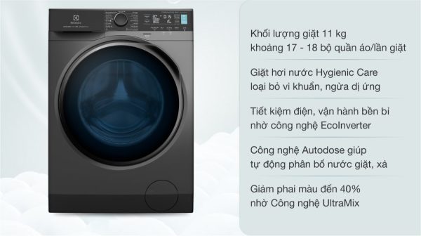 Máy giặt Electrolux 11 kg EWF1141R9SB UltimateCare 900 Inverter